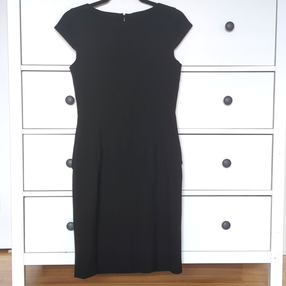 Sz 4 Calvin Klein Black Sheath Dress - Picture 5 of 8